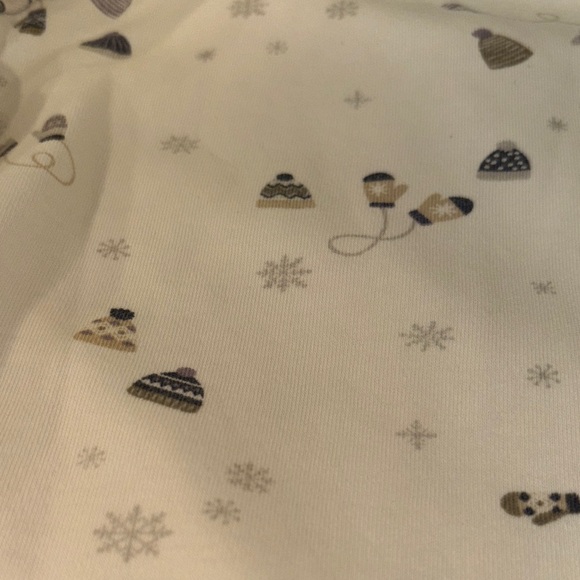 Colored Organics Snowy White and grey  Kids Pajama Set - Picture 5 of 5